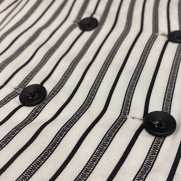 BCBG Striped Button Mini Skirt - Picture 6 of 9